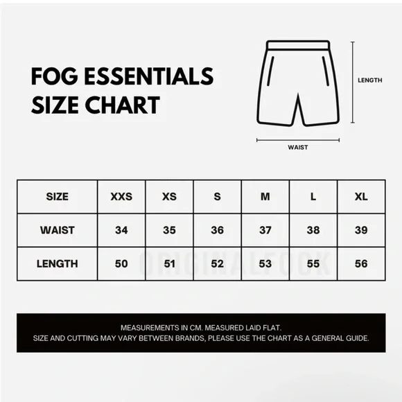 Fear of God Essentials 1977 Iron Shorts Sweatshorts M Medium NEW NWT - Picture 6 of 6